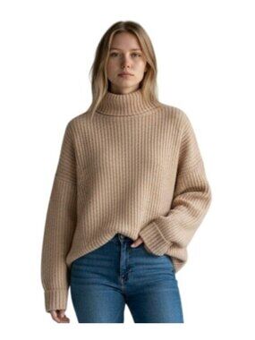 Anine Bing Sydney Sweater in Camel - Size L